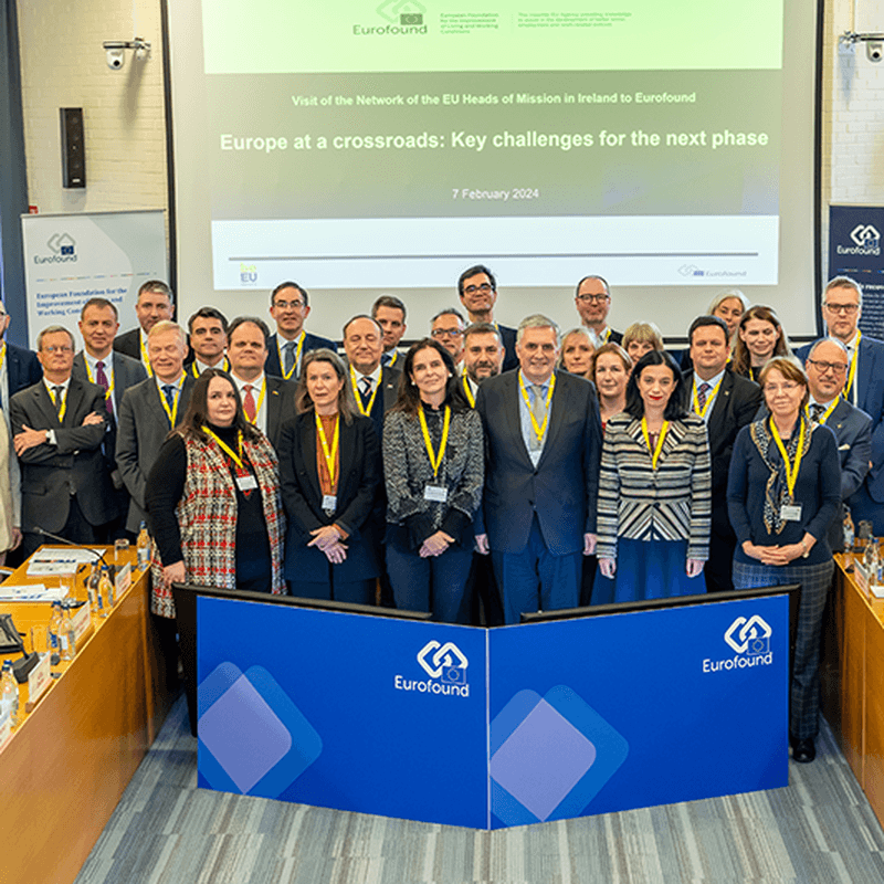 Visit of EU Heads of Mission in Ireland to Eurofound - Europe at a crossroads: key challenges for the next phase