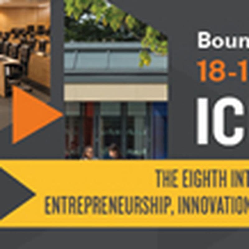 8th International Conference for Entrepreneurship, Innovation and Regional Development - ICEIRD 2015